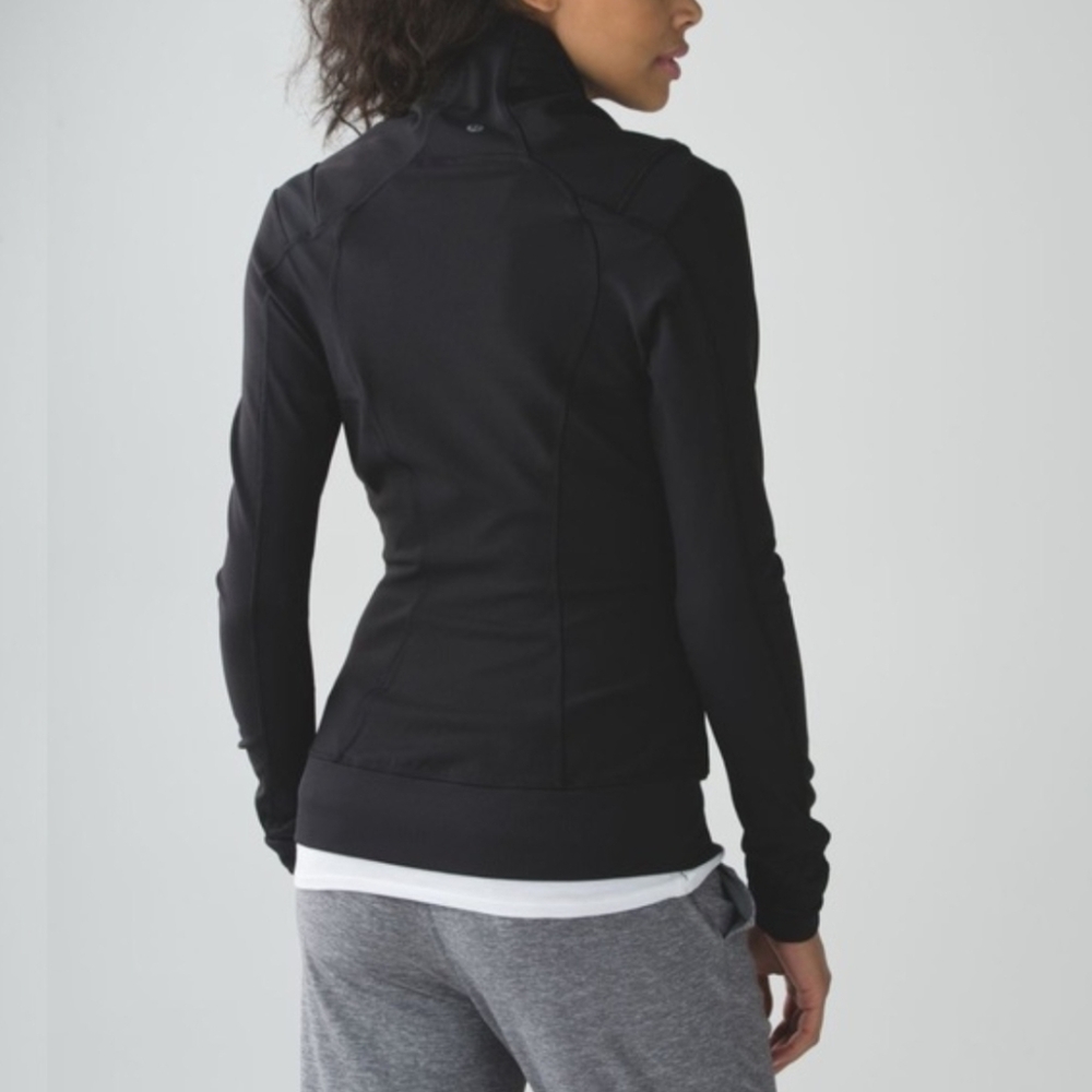 Lululemon Bhakti Yoga Jacket Black Full Zip Size 9 - Picture 2 of 10